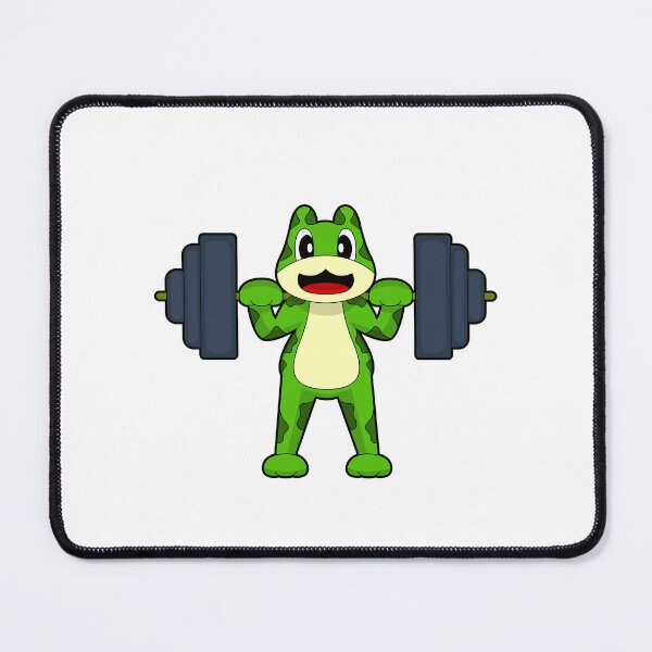 Item preview, Frog Bodybuilder Dumbbell Bodybuilding designed and sold by Snabdesign84.