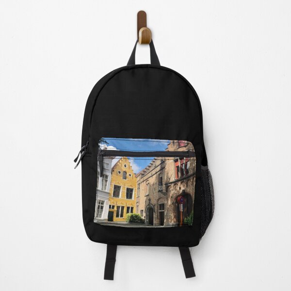 Item preview, Yellow House in Bruges Old Town Belgium Northern Europe designed and sold by Quoppidou.