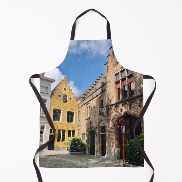Item preview, Yellow House in Bruges Old Town Belgium Northern Europe designed and sold by Quoppidou.