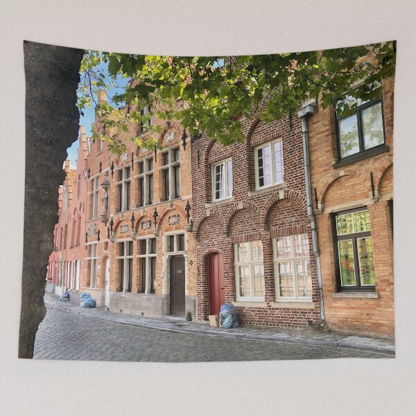 Item preview, Street View Brick Houses in Bruges Belgium designed and sold by Quoppidou.