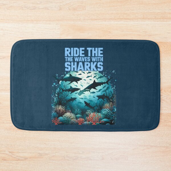 Item preview,  Dangerous Sharks circiling6-aquatic  Summer theme designed and sold by CosmicNook1.