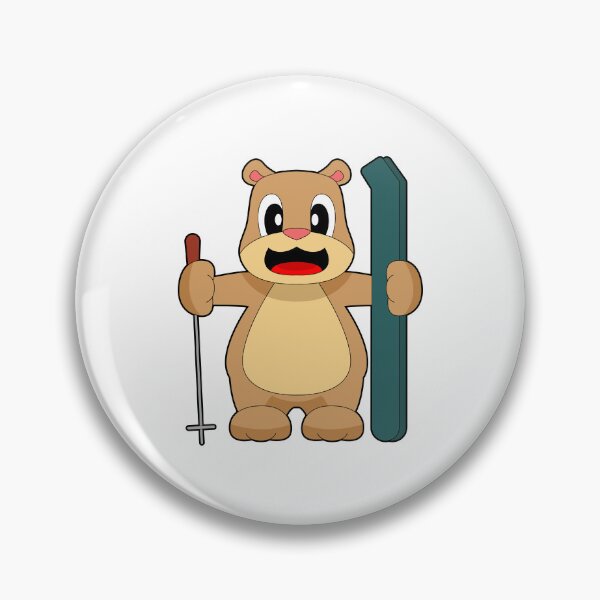 Item preview, Bear Ski Skier Ski poles designed and sold by Snabdesign84.