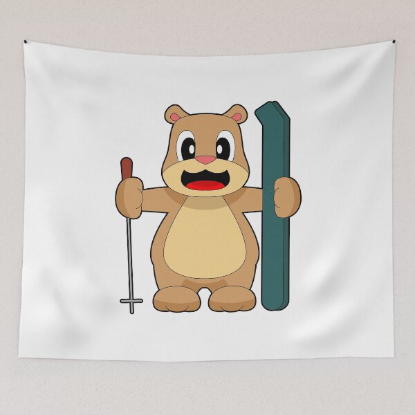 Item preview, Bear Ski Skier Ski poles designed and sold by Snabdesign84.