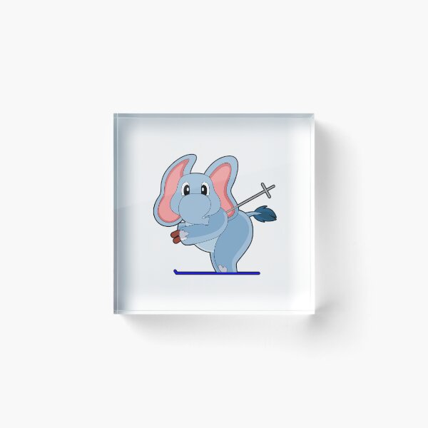 Item preview, Elephant Ski Skier Ski poles designed and sold by Snabdesign84.
