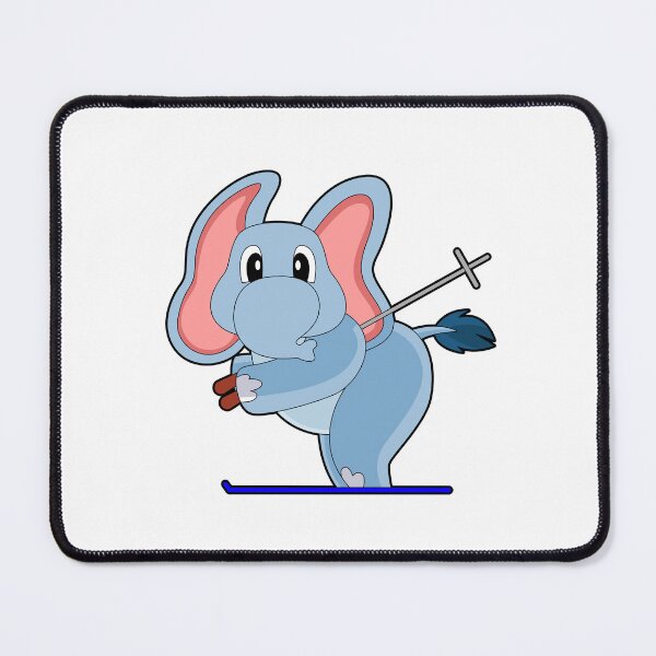 Item preview, Elephant Ski Skier Ski poles designed and sold by Snabdesign84.