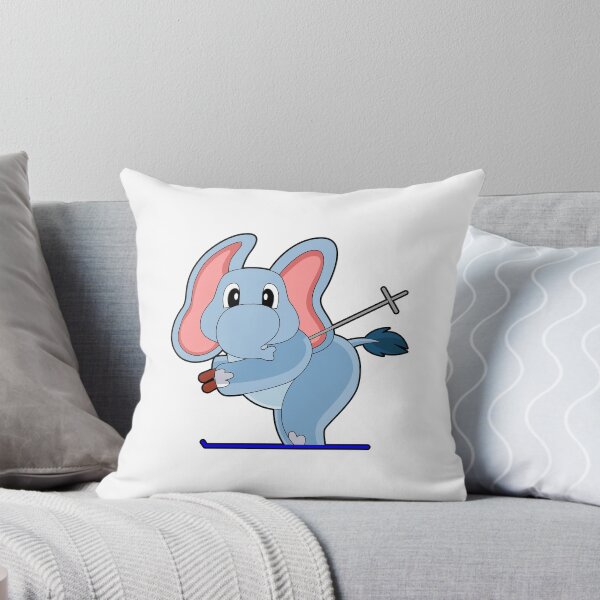 Item preview, Elephant Ski Skier Ski poles designed and sold by Snabdesign84.