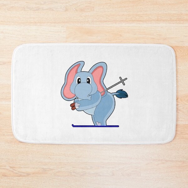 Item preview, Elephant Ski Skier Ski poles designed and sold by Snabdesign84.
