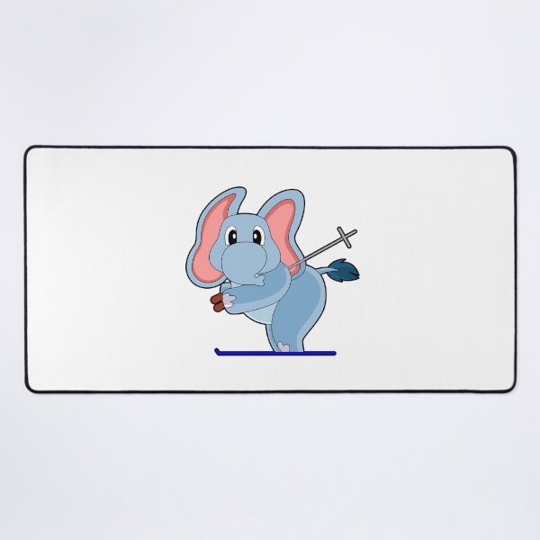 Item preview, Elephant Ski Skier Ski poles designed and sold by Snabdesign84.