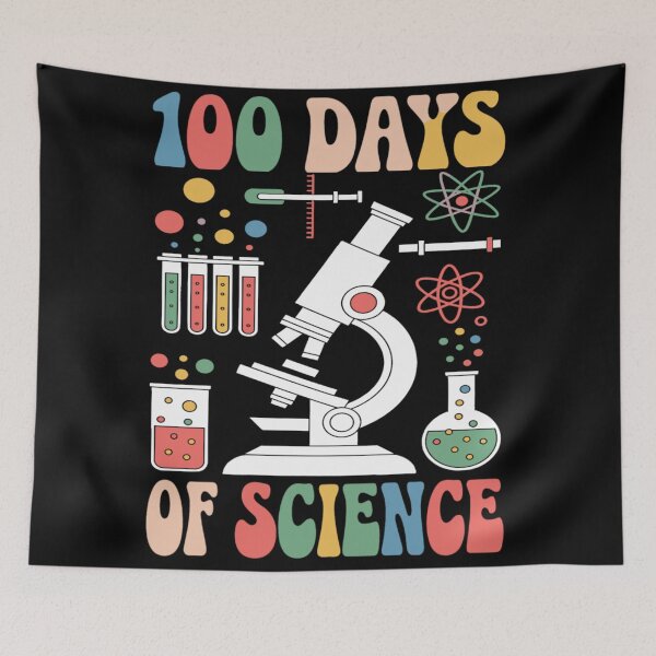 Item preview, 100 Days of School Science Teacher And Student designed and sold by KitonicTees.