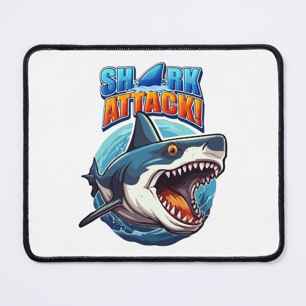 Item preview, Blue and Dangerous Shark comming out Waves 4-aquatic Summer theme designed and sold by CosmicNook1.