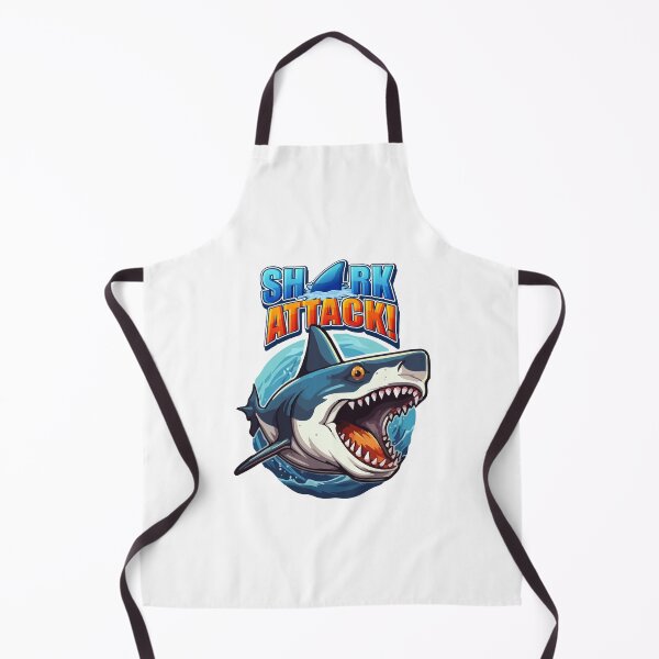 Item preview, Blue and Dangerous Shark comming out Waves 4-aquatic Summer theme designed and sold by CosmicNook1.