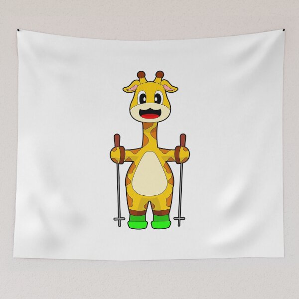 Item preview, Giraffe Ski Skier Ski poles designed and sold by Snabdesign84.