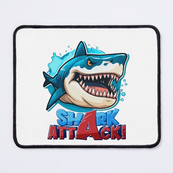 Item preview, Blue and Dangerous Shark comming out Waves 6-aquatic Summer theme designed and sold by CosmicNook1.