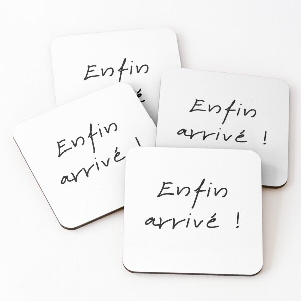 Item preview, Finally Here – A Fun and Joyful Design for New Arrivals (Text only, in French) designed and sold by VirginieSan.
