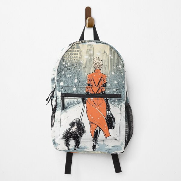 Item preview, Shaggy Companion. Stylish winter Dog walker. designed and sold by Shoot-The-Moon.
