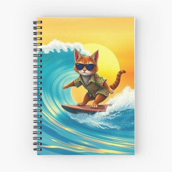 Item preview, Surfer Cat in the tube designed and sold by JackFreestone.