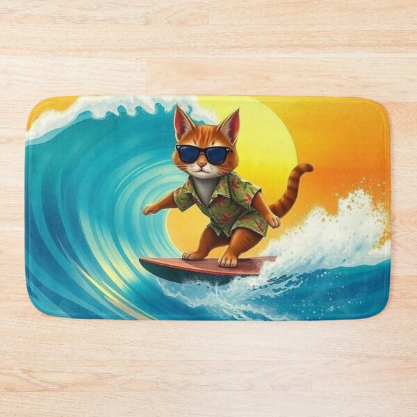 Item preview, Surfer Cat in the tube designed and sold by JackFreestone.