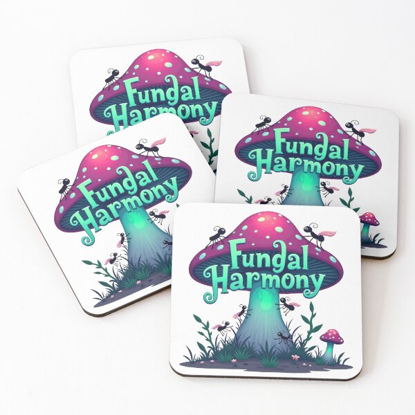 Item preview, Fungal Harmony - Ants and Mushroom designed and sold by Bulwshop.