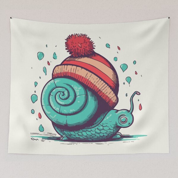 Item preview, Caracol con gorro de pompón designed and sold by Amir Faysal.