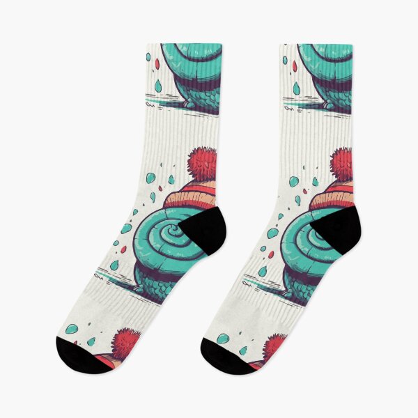 Item preview, Snail wearing a pom pom toque designed and sold by Amir Faysal.