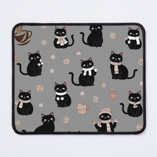 Item preview, Cozy Winter Vibes Black Cat Coffee Companion designed and sold by Kia Blaze.