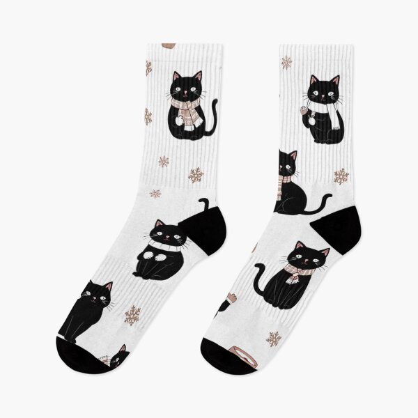 Item preview, Cozy Winter Vibes Black Cat Coffee Companion designed and sold by Kia Blaze.