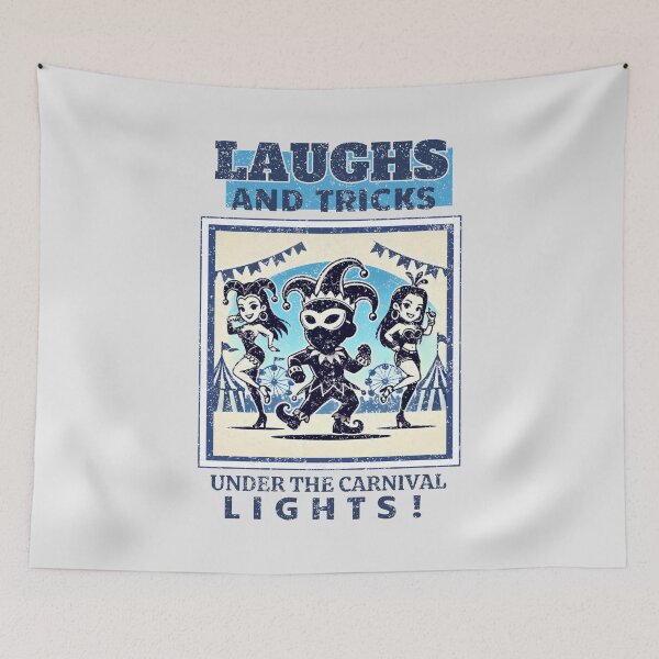 Item preview, Laughs And Tricks: Blue Carnival Masks And Lights designed and sold by SplashTastic.