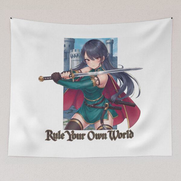 Item preview, Rule Your Own World Medieval Manga Girl designed and sold by Osintown.