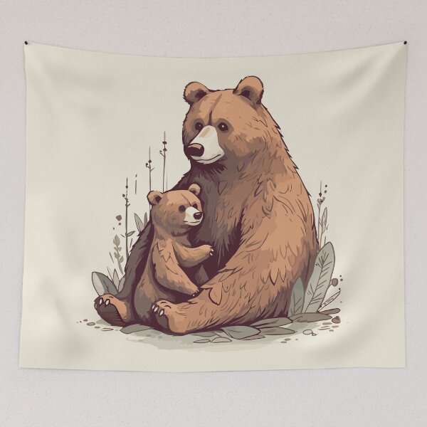 Item preview, Bear mom designed and sold by Amir Faysal.