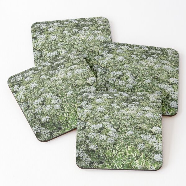 Item preview, Flowers, variegated leafy green white background designed and sold by MostSplendid.