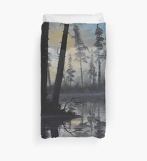 "Alone at Misty Creek" Duvet Cover
