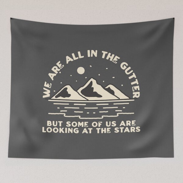 Item preview, "We are all in the gutter but some of us are looking at the stars" Oscar Wilde Quote designed and sold by KatelynMitalski.