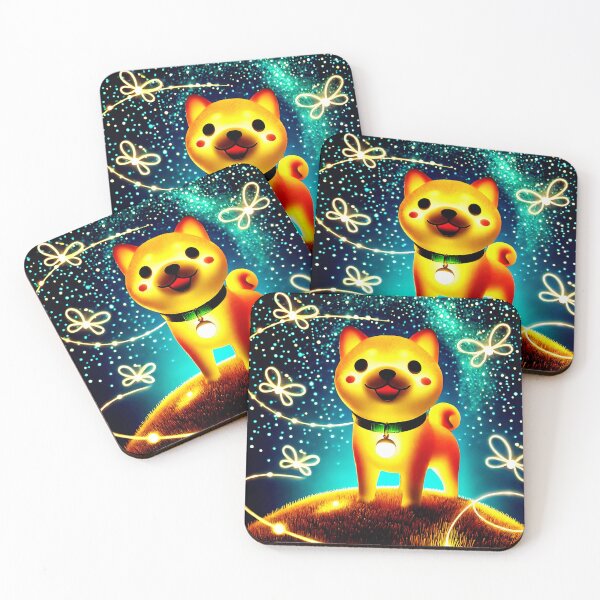 Item preview, Copy of Neon Forest Fantasy with Fox and Fireflies designed and sold by Taans-Creation.