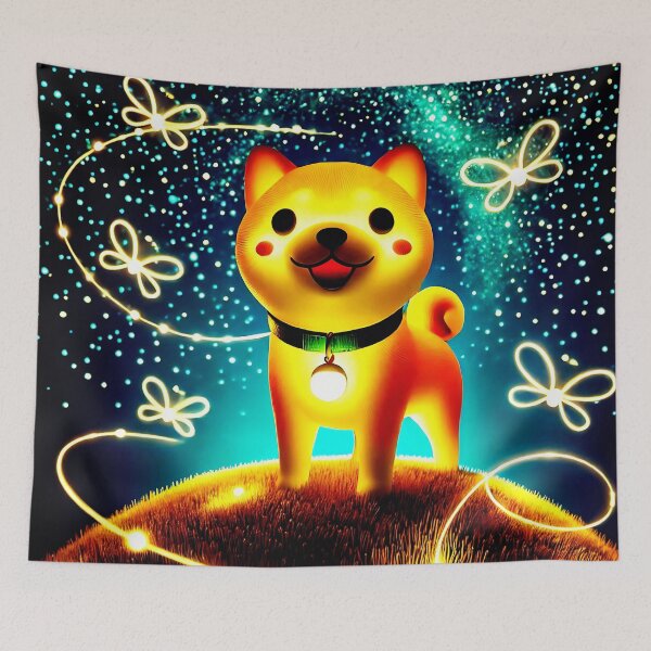 Item preview, Copy of Neon Forest Fantasy with Fox and Fireflies designed and sold by Taans-Creation.