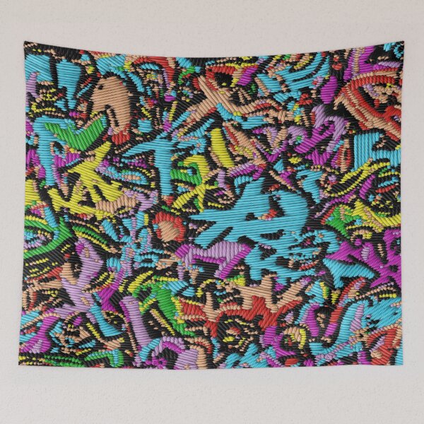 Aperçu de l'œuvre Motif de broderie Doddle (Graffiti) 2 créée et vendue par RWT-Design.