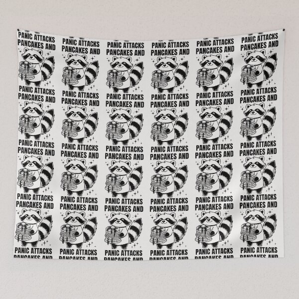 Item preview, Pancakes and Panic Attacks Retro  designed and sold by ManiaGrania.