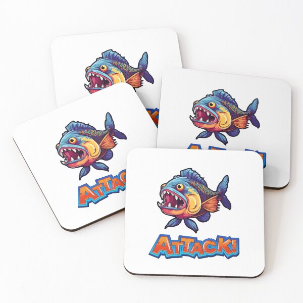 Item preview,  Piranah comming out Waves8-aquatic  Summer theme designed and sold by CosmicNook1.