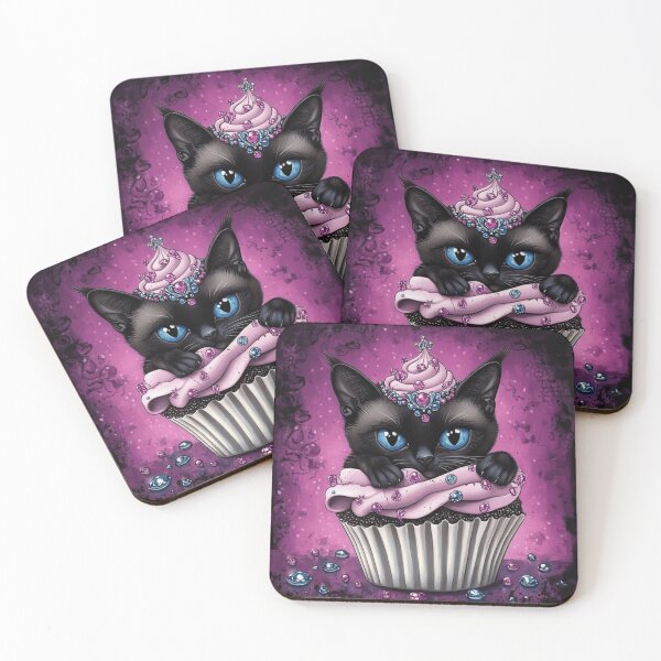 Item preview, Siamese Cat In A Cupcake designed and sold by Nocturne  Paws.