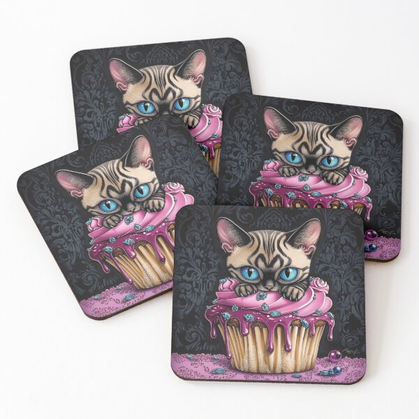 Item preview, Bengal Cat In A Cupcake designed and sold by Nocturne  Paws.
