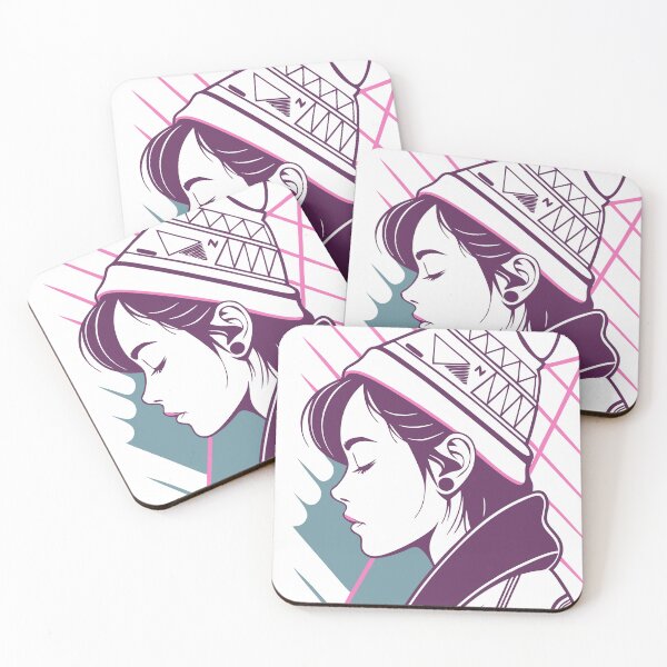 Item preview, Anime Girl Profile Abstract Retro Synth Wave - Pop Art designed and sold by Bleak Shirt.