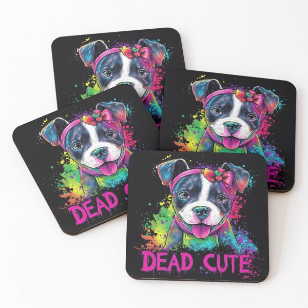 Item preview, Dead Cute Happy Staffy designed and sold by Nocturne  Paws.