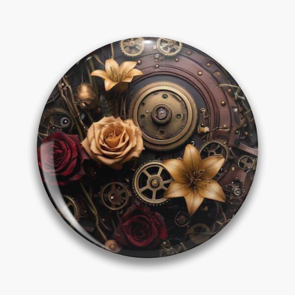 Item preview, Steampunk Floral Art: Leather & Brass Accented Arrangement designed and sold by InsightA.