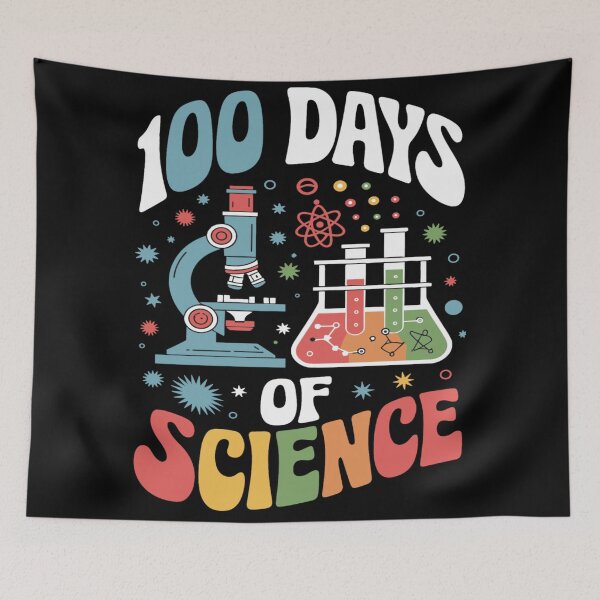 Item preview, 100 Days of School Science Teacher designed and sold by KitonicTees.