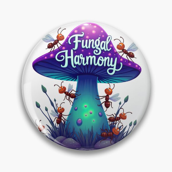 Item preview, Fungal Harmony - Ants on Mushroom designed and sold by Bulwshop.