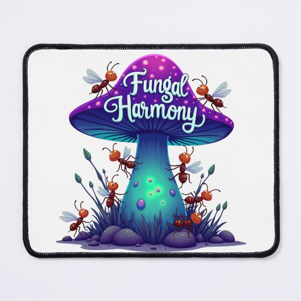 Item preview, Fungal Harmony - Ants on Mushroom designed and sold by Bulwshop.