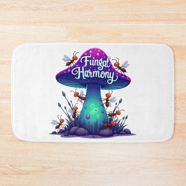 Item preview, Fungal Harmony - Ants on Mushroom designed and sold by Bulwshop.