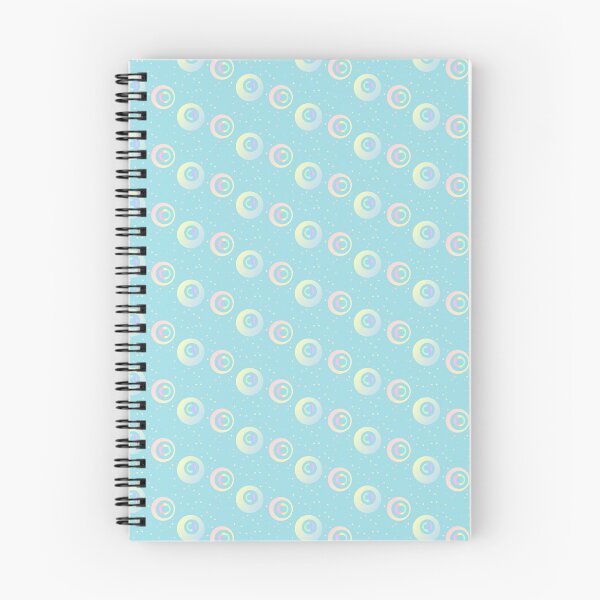 Aperçu de l'œuvre Motif de cercles à pois bleus en pâte souple | Cercles à pois bleu clair créée et vendue par lausn.