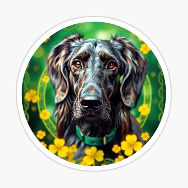 Item preview, Irish Wolfhound Shamrock St. Patrick’s Day T-Shirt designed and sold by JCRockDesign.