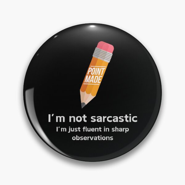 Item preview, Funny Sarcasm Design - Fluent in Sharp Observations designed and sold by VisualArtsOasis.