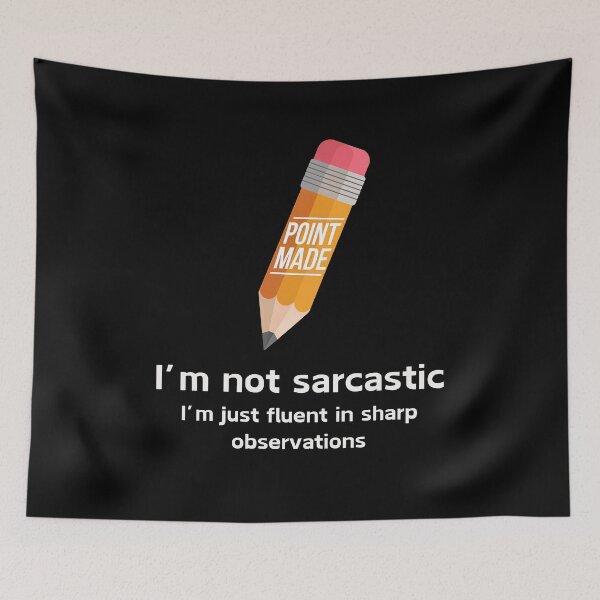 Item preview, Funny Sarcasm Design - Fluent in Sharp Observations designed and sold by VisualArtsOasis.